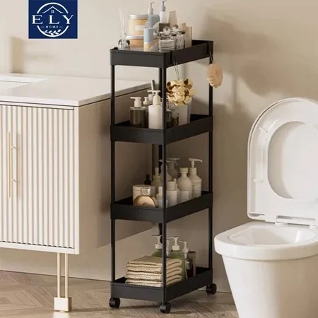 Rak Troli Susun Beroda, dalam 18 cm — Square