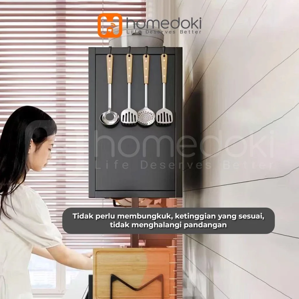 Rak Piring 2 Tingkat Pintu Akrilik — Homedoki