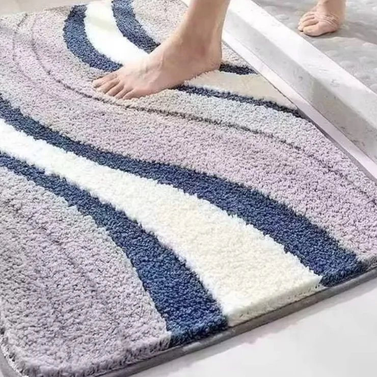 Keset Kamar Mandi Microfiber 40×60, Alas Latex Anti-Selip — KEEP MAJU