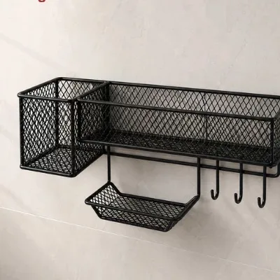 Rak Gantung Kamar Mandi Tanpa Bor, Model Keranjang — HL Home Living